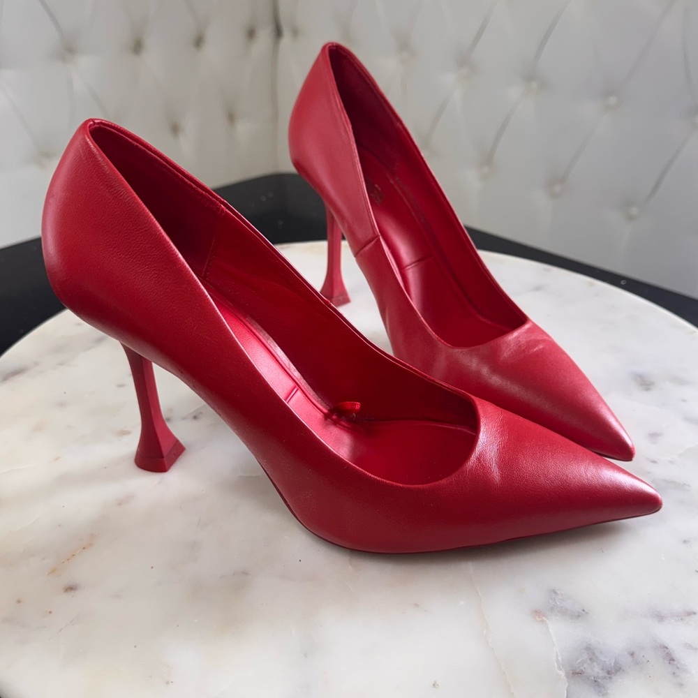 Red Pointed Toe Heels